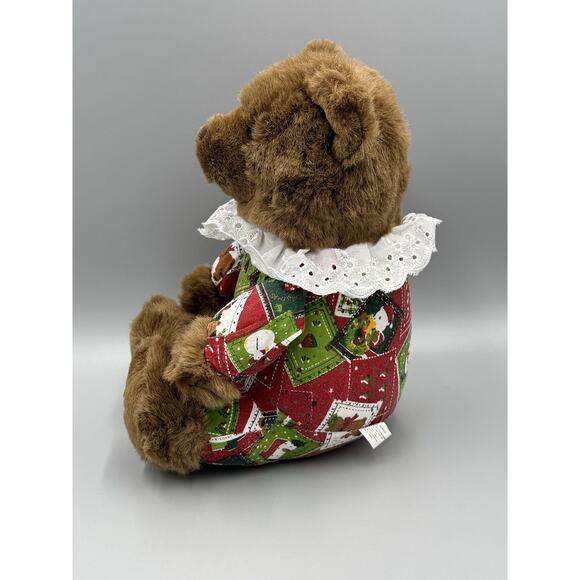 Royal Plush Toys Christmas Brown Teddy Bear 12” Stuffed Animal Holiday - Picture 4 of 8